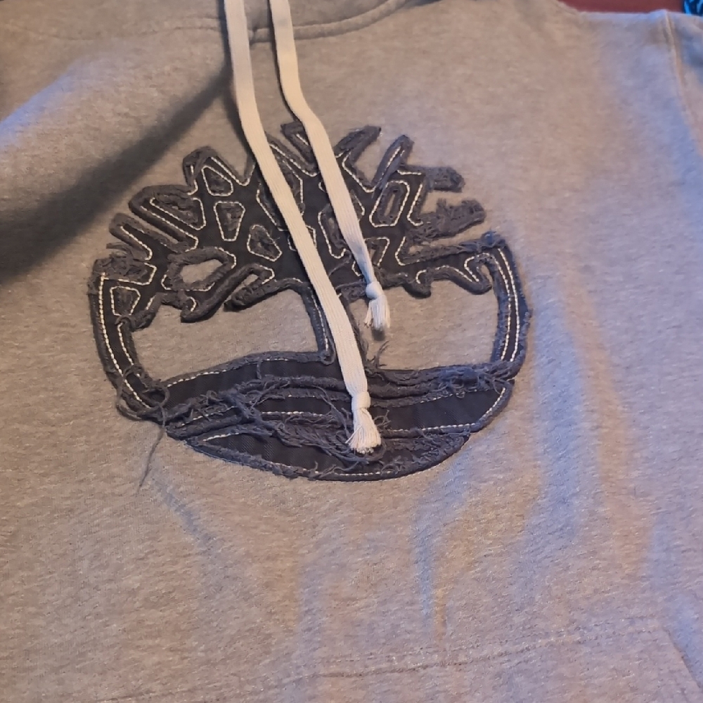 Timberland Gray Pullover with Embroidered Logo